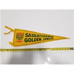 Saskatchewan Golden Jubilee Souvenier Flag