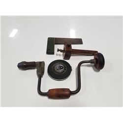 Lot of 4 Antique Carpentry Tools