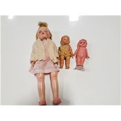 Lot of 3 Vintage Toy Dolls