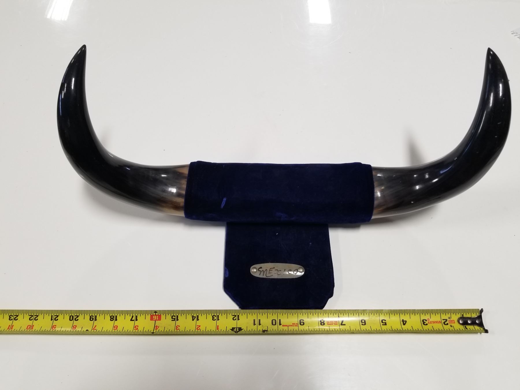 Vintage Mexico Wall Mount Bull Horns