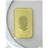 Image 3 : 1/10 Oz. .9999 Fine Gold 2016 Legal Tender Bar
