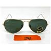 Image 1 : New Ray Ban Aviator Sunglasses - G-15 Lens