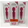 Image 1 : 3 New Love Magic Vibrator/Massagers - Pink