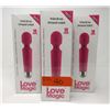 Image 1 : 3 New Love Magic Vibrator/Massagers - Pink