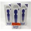 Image 1 : 3 New Love Magic Vibrator/Massagers - Purple