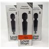 Image 1 : 3 New Love Magic Vibrator/Massagers - Black