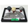 Image 1 : 3 Marble Orbs and 10 Folding Knives - 2" Blades