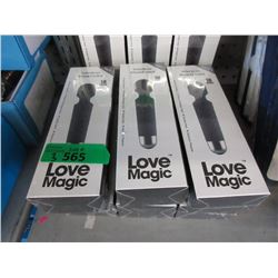 3 New Love Magic Vibrator/Massagers - Black
