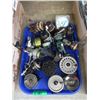 Image 1 : Tray of 16 Spin Cast & Fly Fishing Reels