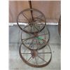 Image 1 : 3 Vintage Metal Wheels - 16" diameter