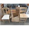 Image 1 : 3 Assorted Wood Dining Chairs