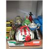 Image 1 : Box of Vintage Cookie Jars,  Teapot & More