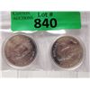 Image 1 : Two 1979 Canadian 50% Silver Dollar Coins