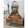 Image 1 : Antique Baetz Walnut Vanity Table on Casters