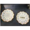 Image 1 : 2 EGG MILK GLASS TRAYS
