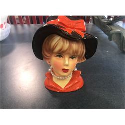 LADY HEAD VASE