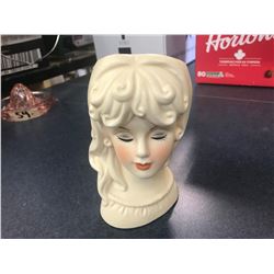 LADY HEAD VASE