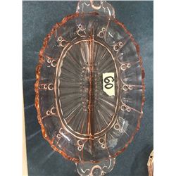 PINK DEPRESSION SERVING DISH