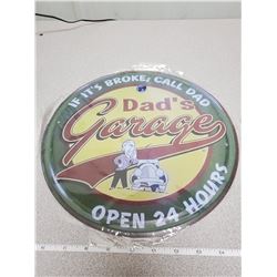 12" REPRO TIN SIGN