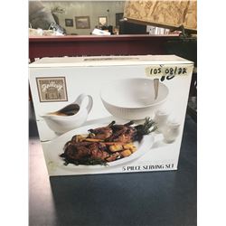 NEW 5 PIECE SERVING SET