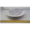 Image 1 : 1993 CARRERA, ITALY CARVED POLISHED MARBLE STANDED DISH - HEIGHT 3", DIAMETER 12"