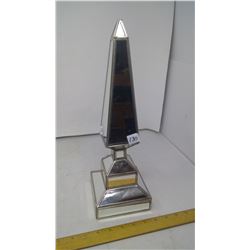 1942 MASAN SECRET SOCIETY MIRRORED OBELISK STAINLESS STEEL JOINS - HEIGHT 16"