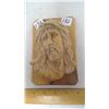Image 1 : 1993 ISRAEL CARVED OLIVE WOOD 3D BUST PLAQUE "JESUS" 6 1/2" X 4 1/2" X 2 1/4" THICK