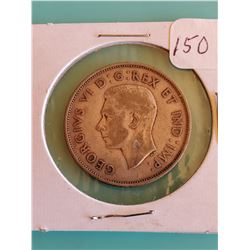 1940 CANADIAN SILVER HALF DOLLAR