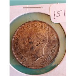 1941 CANADIAN SILVER HALF DOLLAR