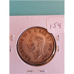 1945 CANADIAN SILVER HALF DOLLAR