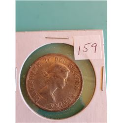 1957 CANADIAN SILVER HALF DOLLAR