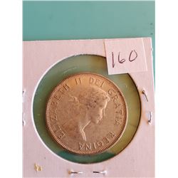 1958 CANADIAN SILVER HALF DOLLAR