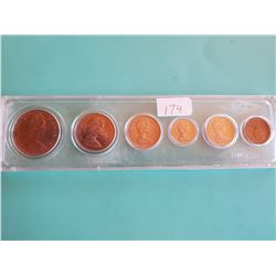 1972 CANADA UNCIRCULATED SET 1 CENT TO 1 DOLLAR
