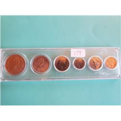 1980 CANADA UNCIRCULATED SET 1 CENT TO 1 DOLLAR