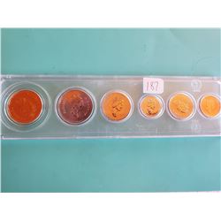 1995 CANADA UNCIRUCLATED SET 1 CENT TO 1 DOLLAR