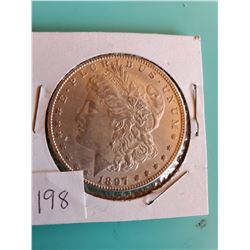 1897 USA USA MORGAN DOLLAR 90% SILVER