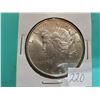 Image 1 : 1922 USA PEACE DOLLAR 90% SILVER