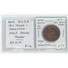 NOVA SCOTIA 1813 TRADE & NAVIGATION HALF PENNY PRE-CONFEDERATION TOKEN. NS-21A1. F-12.