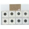 Image 1 : LOT OF 8 DIFFERENT COLLECTOR NICKELS 1967-2007: 1967 PL, 1969 PL, 1970 PL, 2002P SPECIMEN, 2006P SPE