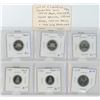 Image 1 : LOT OF 6 CANADIAN COLLECTOR COINS INCLUDING 1994 5C PROOF, 1995 5C PROOF, 2004P 5C SPECIMEN, 1981 10