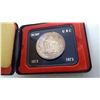 Image 2 : 1973 SILVER DOLLAR. 100TH ANNIVERSARY OF THE FOUNDING OF THE RCMP. NICELY TONED SPECIMEN. IN CASE OF
