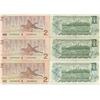 Image 2 : 3- 1973 CANADIAN 1 DOLLAR BILLSAND 3 - 1986 CANADIAN 2 DOLLAR BILLS