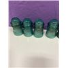 Image 2 : 9 INSULATORS - BLUE COLOURS - NICE
