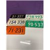Image 1 : 5 SASKATCHEWAN LICENSE PLATES 1960, '61, '63, '68, '69
