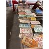 Image 1 : LARGE LOT OF 1940S, 50S, 60S, AND 70S LICENSE PLATES AS FOUND - 65 PIECES