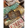 Image 4 : LARGE LOT OF 1940S, 50S, 60S, AND 70S LICENSE PLATES AS FOUND - 65 PIECES