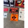 Image 3 : LOT OF 10 SIGNS, PAPER, CARBOARD, TIN, AND PLASTIC