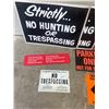 Image 4 : LOT OF 10 SIGNS, PAPER, CARBOARD, TIN, AND PLASTIC