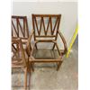 Image 3 : 5 WOODEN KITCHEN CHAIRS - NEED SEATS