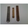 Image 2 : 2 WOOD AND 1 METAL RULER